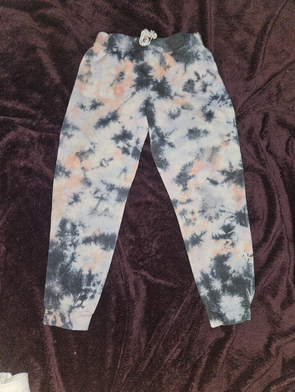 Classic Tie-Dye Jogger Sweatpants - Blue, Pink & Black